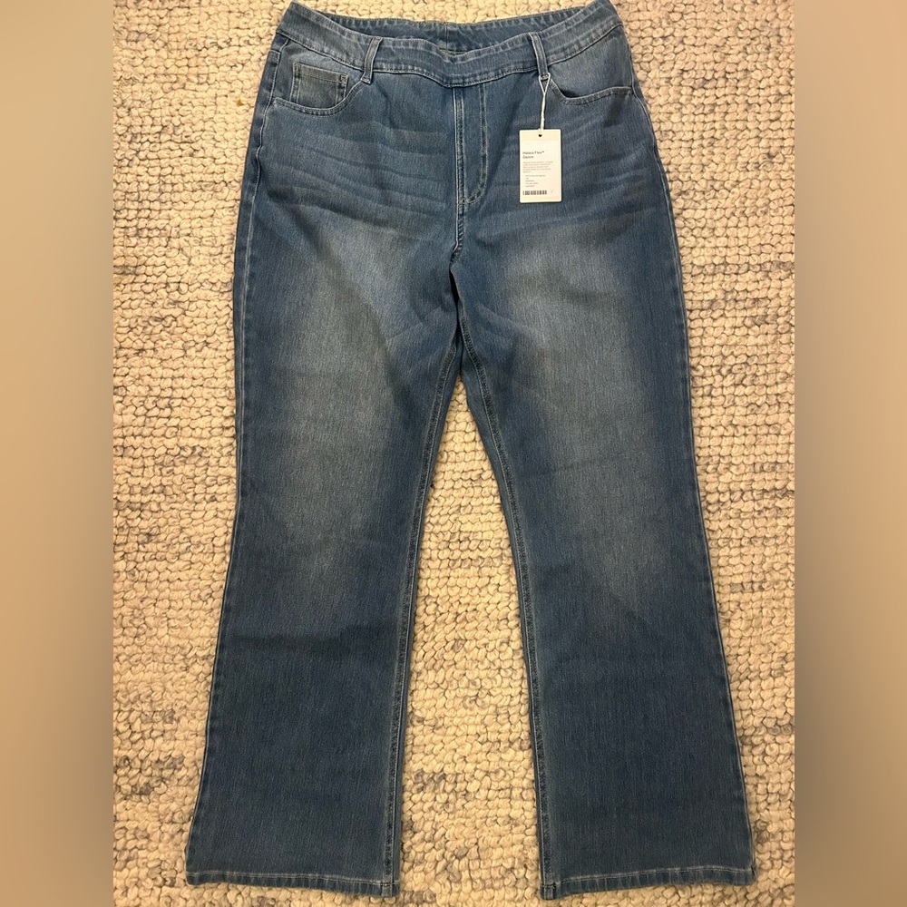 HALARA Women's Flare Jeans in Blue